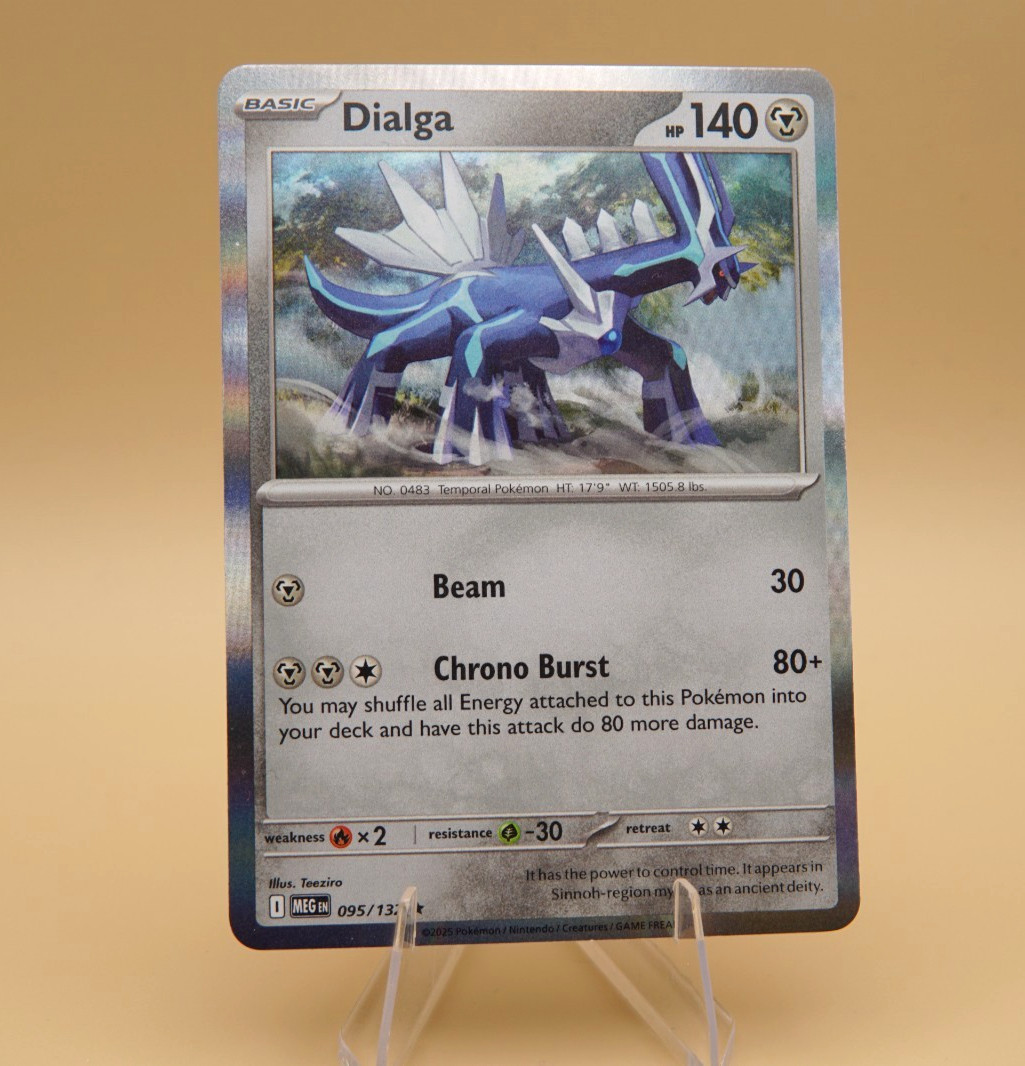 Dialga | 95/132 | Rare | Holo | Mega Evolutions | Pokémon | See Store Promos