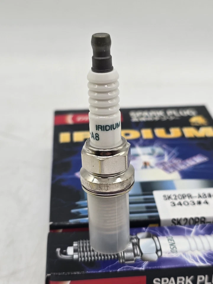 Pacote com 6 velas de ignição-GÁS, código Eng: CCTA, FI, Turbo DENSO SK20PR-A8 - Imagem 3 de 4