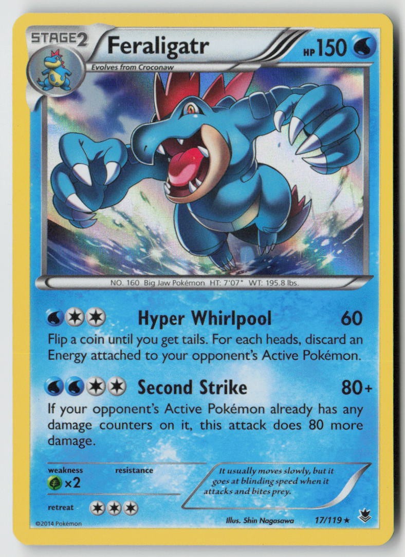 Feraligatr 17/119 - XY - Phantom Forces Holo - PTCG - LP