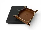FERRARI TAILOR MADE PROGRAM BROWN LEATHER KEY DESK TRAY | OFFICIAL ACCESSORY