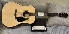 WILLIE NELSON Signed Fender Acoustic Guitar COA - Konocti, CA Concert 4/28/2005