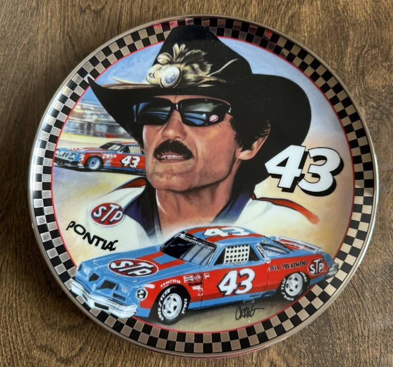 Richard Petty OL' 43 Franklin Mint Collectors Plate Craig 8" w/ COA