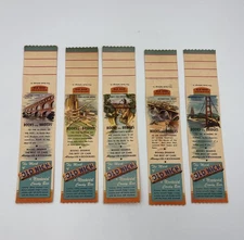 (5) 1946 Old Nick Books are Bridges Bookmark Advertisement Schutter Candy Bar