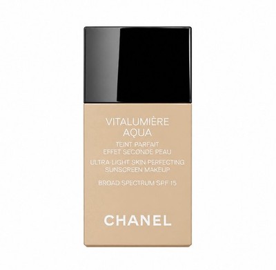 CHANEL VITALUMIERE AQUA ULTRA-LIGHT SKIN PERFECTING MAKEUP SPF15 NEW 10-BEIGE