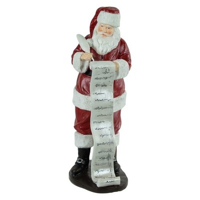 Northlight 14'' Santa Claus with Naughty or Nice List Christmas Figure
