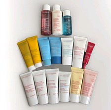 New Clarins Deluxe 16-Piece Skincare Body Travel Bundle