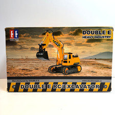 DOUBLE E Remote Control Excavator Toy SY-E571 RC Medium, Yellow, open box