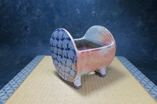 Echte japanische Bonsaischale "Kataoka" von Tokoname.