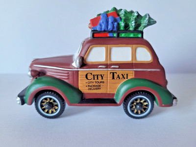 Department 56 Christmas In The City Village City Taxi 56.58894 Retired