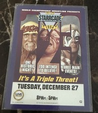 1995 CARDZ WCW #90 Hulk Hogan Sting Vader Starrcade Wrestling Legends