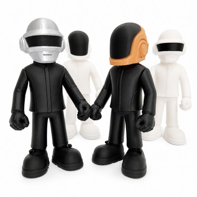 Daft Punk kleine 8 cm 3D gedruckte Figur Modell Sammlerstück Deko Guy und Thomas