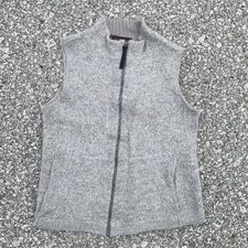 Red Maple Sportswear Vest Womens Medium Gray Alpaca Full Zip Hiking Outdoor Ski