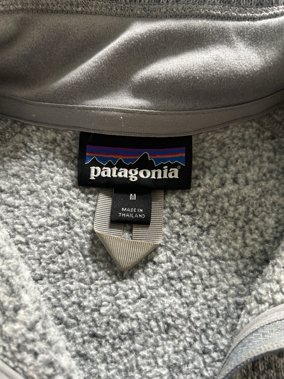 Patagonia Women’s Medium Better Sweater Heather Gray 1/4 Zip Fleece Jacket 25617 thumbnail 5