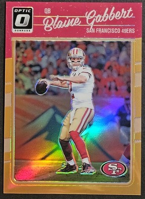 2016 Panini Donruss Optic Orange Prizm #86 Blaine Gabbert SP /199 San Fran 49ers