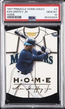 1997 PINNACLE HOME/AWAY HOME #4 KEN GRIFFEY JR. PSA 10