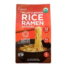 Lotus Foods, Organic Millet & Brown Rice Ramen, 2.5 oz, 12-Count