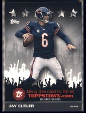 2009 Topps - Toppstown Redemption Code Cards Jay Cutler #TTT5 Silver