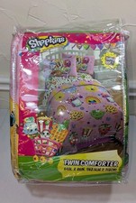 Edredón Shopkins Super Suave Niña Doble 64" x 86" Rosa Nuevo