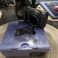 Fujifilm FinePix T210 14MP 10x Zoom Compact Camera Silver 2.7" LCD
