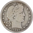 1907-S Barber Silver Quarter VG Uncertified #915