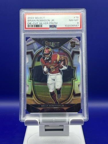 2022 Select Panini #76 Brain Robinson Jr. ROOKIE DIE-CUT SILVER Prizm PSA 8