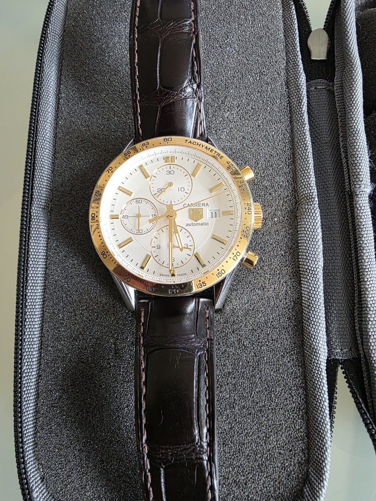 TAG HEUER Carrera 16 CV2050 SS/K18YG