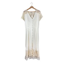 NWT City Chic City of Angels Lace Maxi Dress XXL Ivory Bridal 