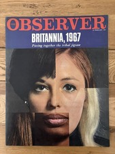 Observer Magazine 19 February 1967 Britannia 1967 Fashion Art Food