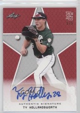 2020 Leaf Perfect Game National Showcase Red 5/5 Ty Hollandsworth Auto nd3
