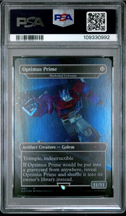 MTG PSA 10 Secret Lair Transformers Optimus Prime Foil Darksteel Colossus 1081 G - Image 2 of 3