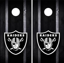 Las Vegas Raiders Cornhole Wrap Skin Decal Football Sports Board Decal Sticker