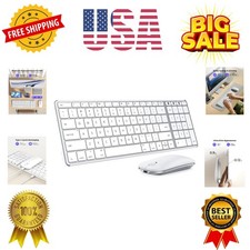 Bluetooth Keyboard and Mouse Combo for Mac, -2 Rechargeable Slim Wireless Key...