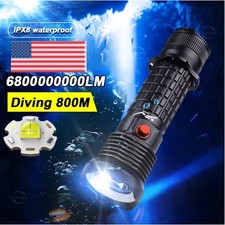 Professional Scuba LED Dive Light Diving Flashlight Torch Underwater Flashlight