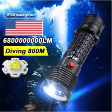 Professional Scuba LED Dive Light  Diving Flashlight Torch Underwater Flashlight
