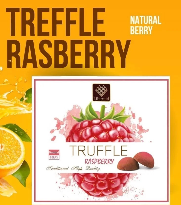 Truffle Raspberry Traditional Premium Quality • 120g • Gourmet Chocolate Candy - Image 4 of 4