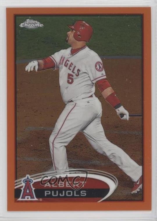 2012 Topps Chrome Retail Orange Refractor Albert Pujols #80 tp9