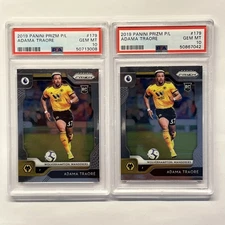 (2) 2019 Panini Prizm Premier League Soccer #179 Adama Traore RC Rookie PSA 10