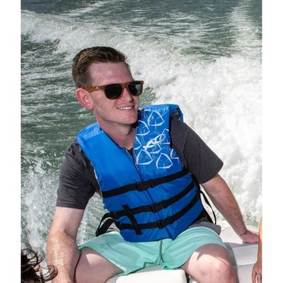 X2O Universal Adult Blue 2X/3X Life Vest and Jacket, 50'' - 60'' Chest, NWT