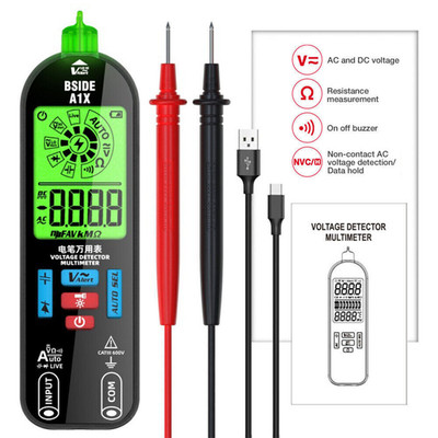 Smart Digital Multimeter Tester Rechargeable Electrical Voltmeter AC DC KY
