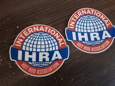 Lot Of 2 Ihra Drag Racing Globe Offical Decals Stickers Pro Mod Nitro Jam