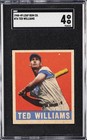 1948-49 LEAF GUM CO. #76 TED WILLIAMS SGC 4