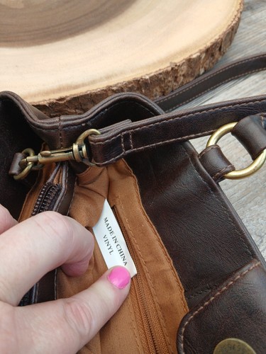 Attractive Faux Leather Crossbody Or Handbag With Decorative Cut Outs. - Picture 11 of 15