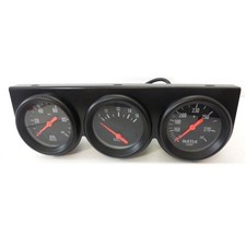 Cj Classics Triple Gauge Kit 2-58 Oilwatervolt With Black Bezelblack Gauges Cj Classics Triple Gauge Kit 2-58 Oilwatervolt With Black Bezelblack Gauges
