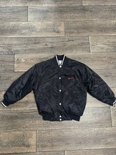 Rare Vintage NIKE Spell Out Swoosh Jacket bomber 2000s Black kids 8 years nylon