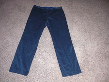 BANANA REPUBLIC Blue cotton tailored slim fit PANTS 36x34 actual 36x33 