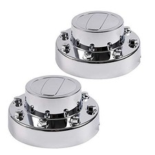 Dually 1-ton Truck Rear Alcoa Wheel Chrome Center Hub Caps Dually 1-ton Truck Rear Alcoa Wheel Chrome Center Hub Caps