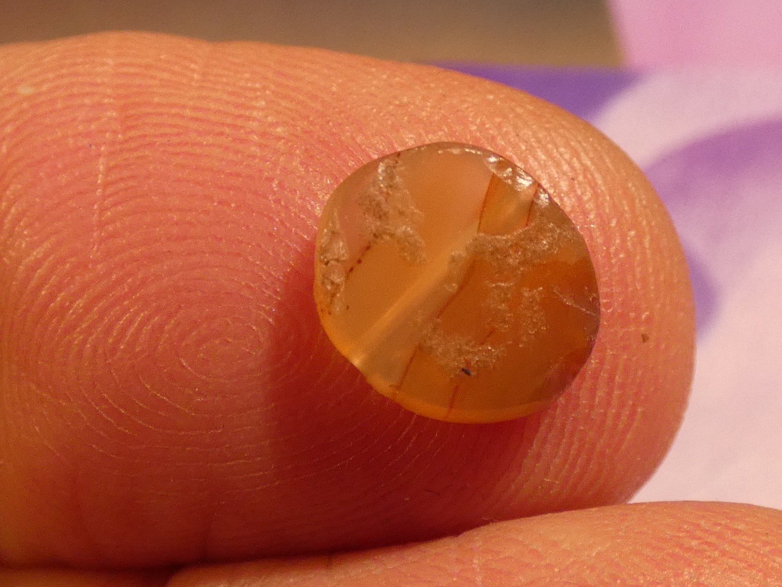 ANCIENT PYU KUSHAN TABULAR SHAPE PATINIZED AGATE DISC BEAD 9.4-2.6 MM