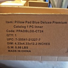 Ontel Pillow Pad Multi-Angle Soft Tablet Stand, Blue Brand New