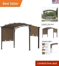 85''x 208'' Waterproof Pergola Replacement Cover with UV Protection - Brown