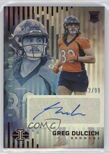 2022 Panini Illusions Rookie Signs Red 42/99 Greg Dulcich #RS-GD Auto 9r9